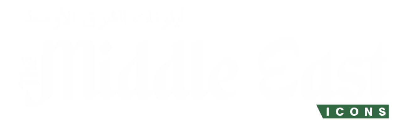 Middle East icons White logo